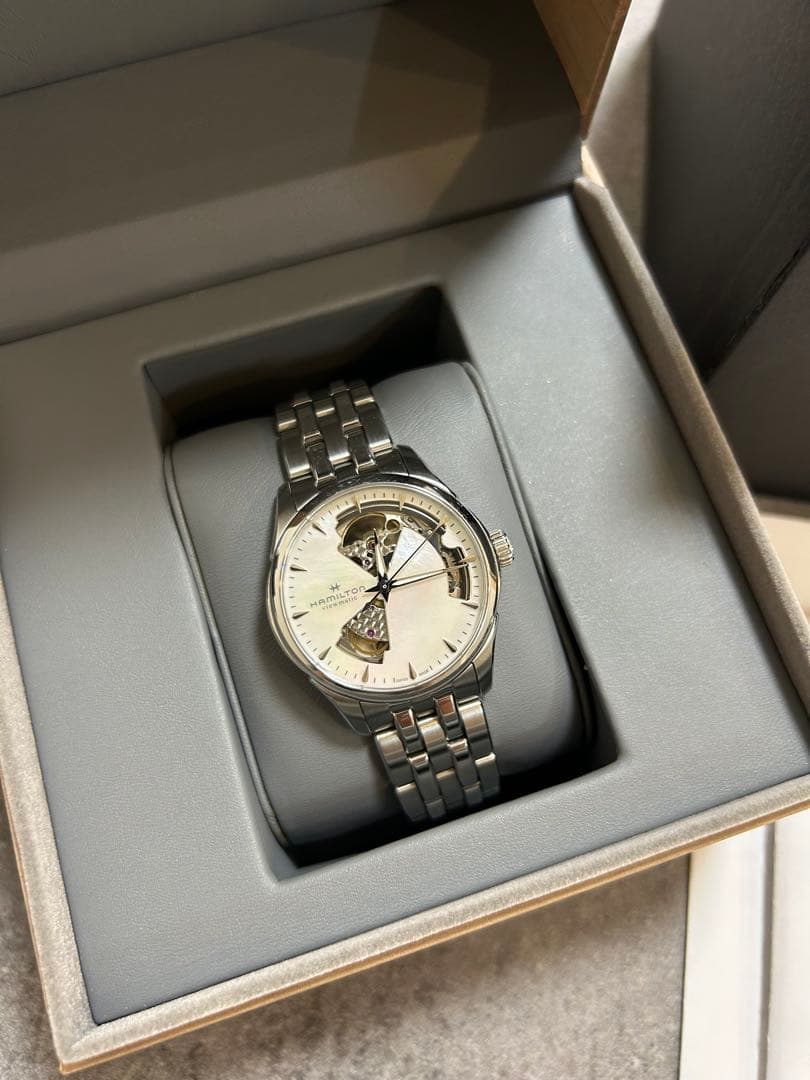 【美品】Hamilton ジャズマスターオープンハートH32215190 MOP