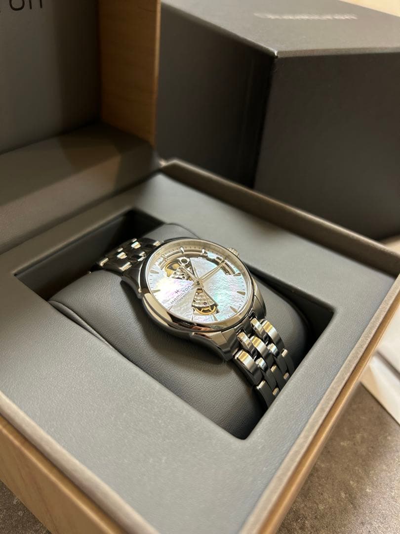 【美品】Hamilton ジャズマスターオープンハートH32215190 MOP