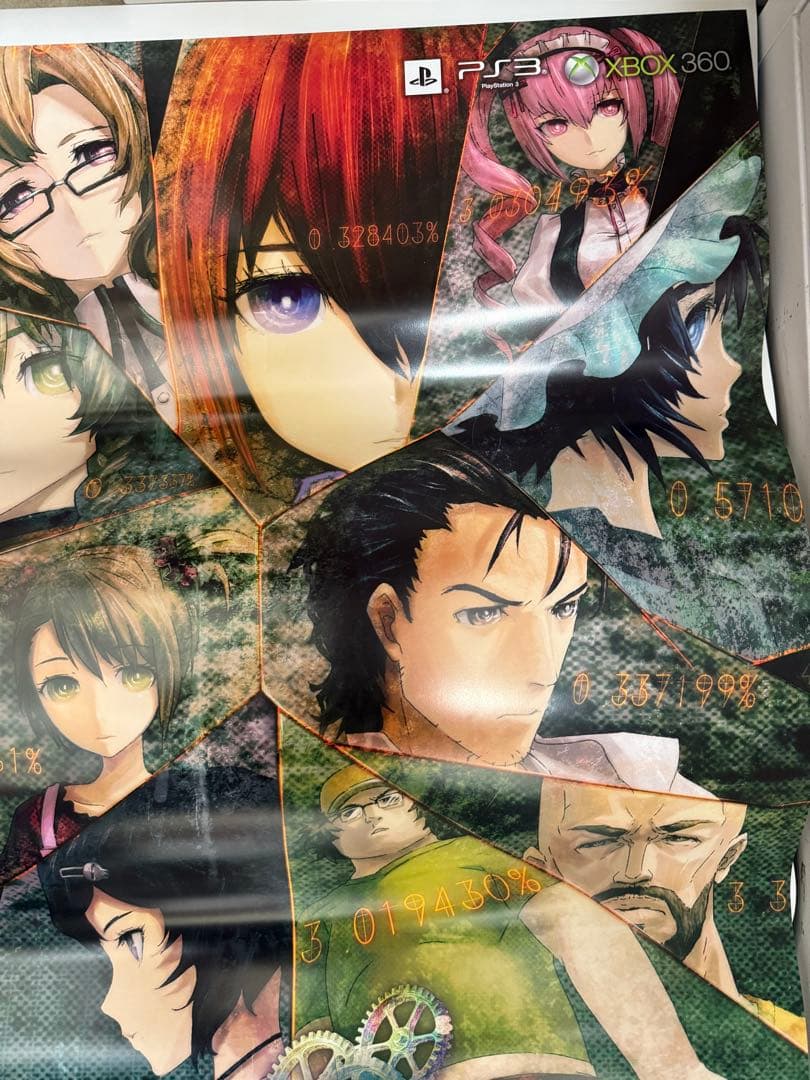 シュタインズゲート　線形拘束のフェノグラムPS3 非売品ポスター　当時物