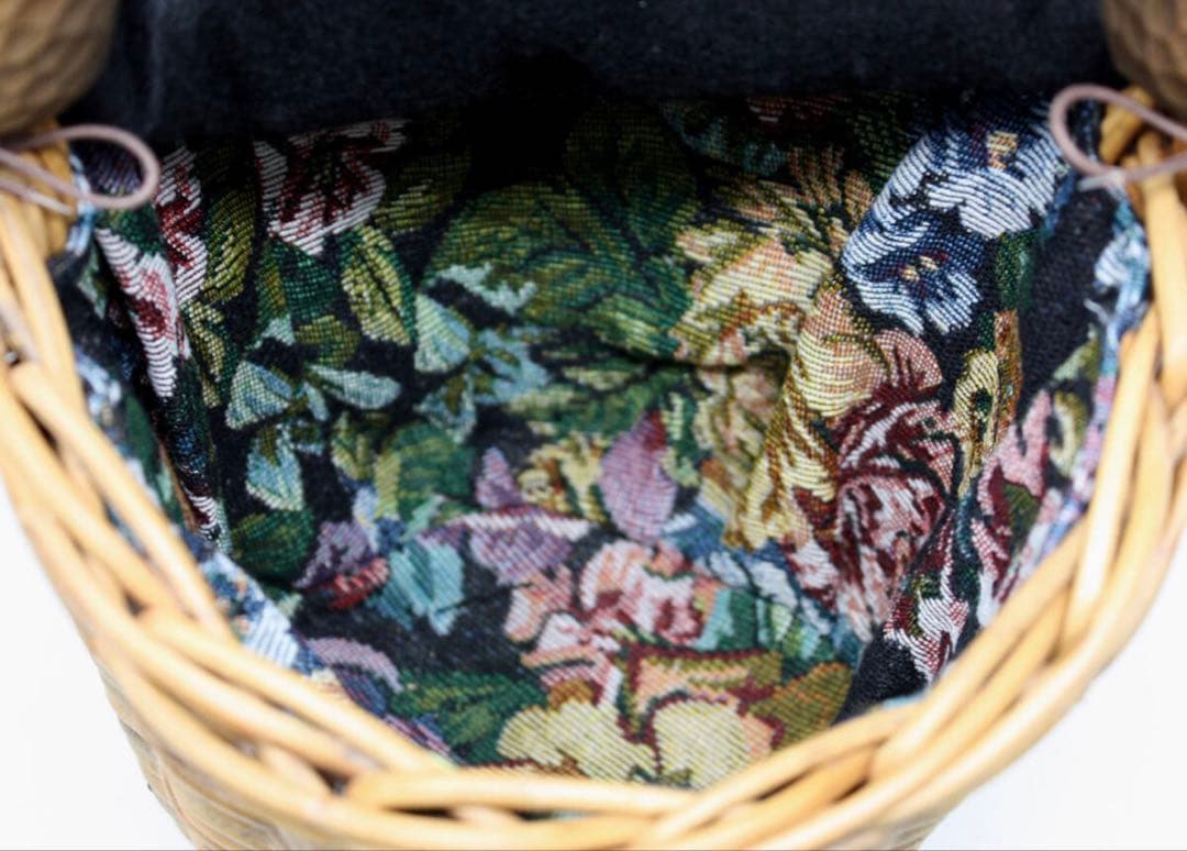 未使用 KIYATA キヤタ 狐 キツネ かごバック バスケット