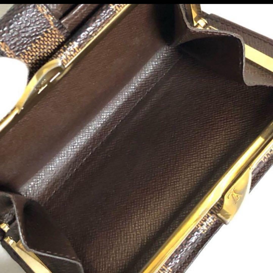 LOUIS VUITTON ルイヴィトン　ダミエ　二つ折り　がま口財布