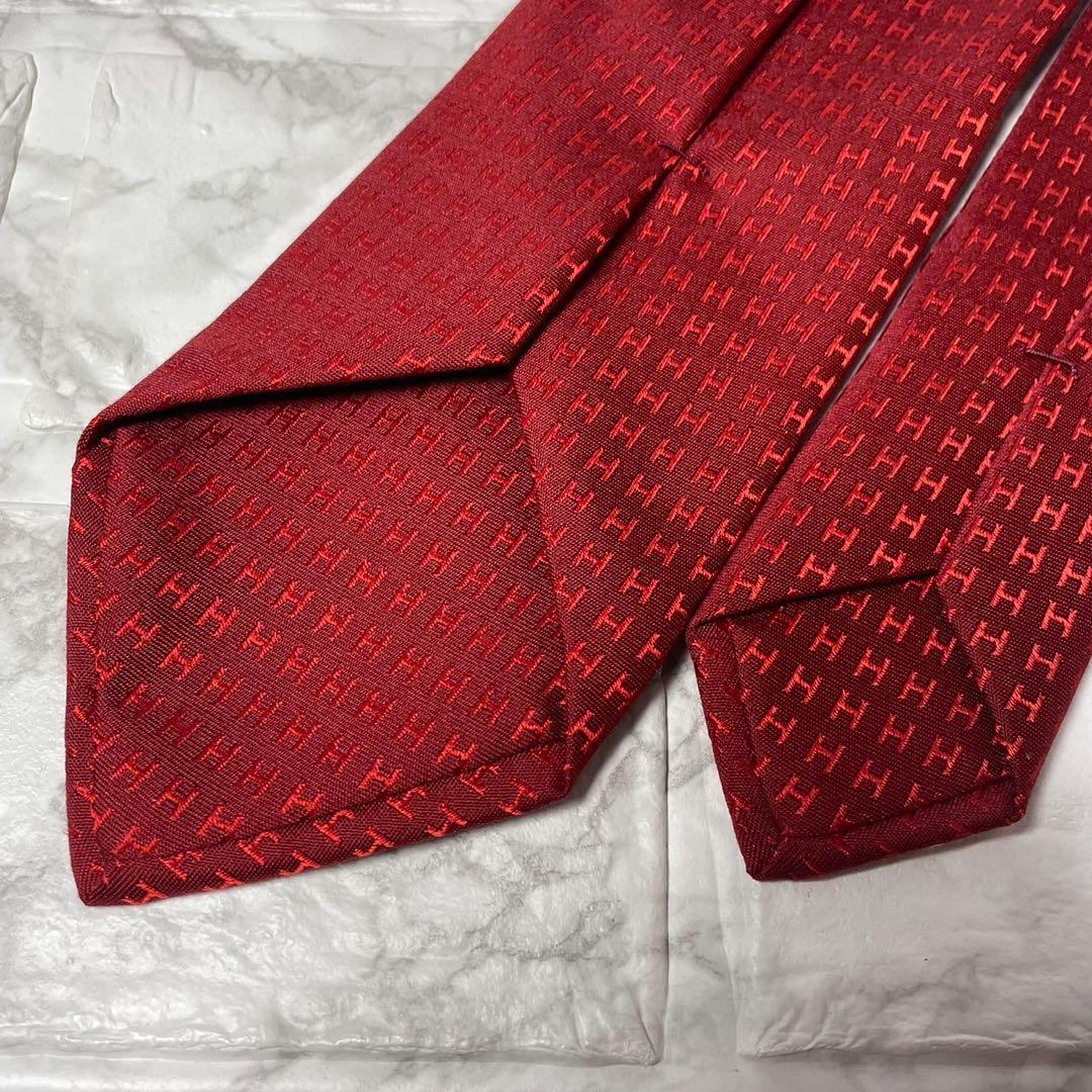 エルメス　HERMES ネクタイ　H柄　ファソネ　スーツ　シャツ　カフス