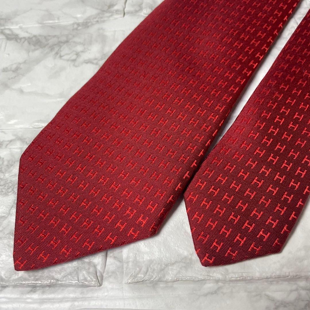 エルメス　HERMES ネクタイ　H柄　ファソネ　スーツ　シャツ　カフス