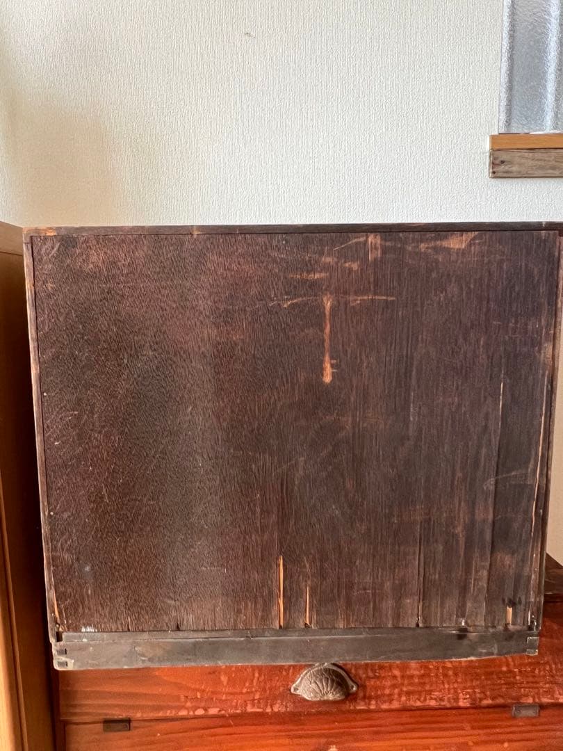 ダリヤ印 ミシン糸棚　アンティーク棚