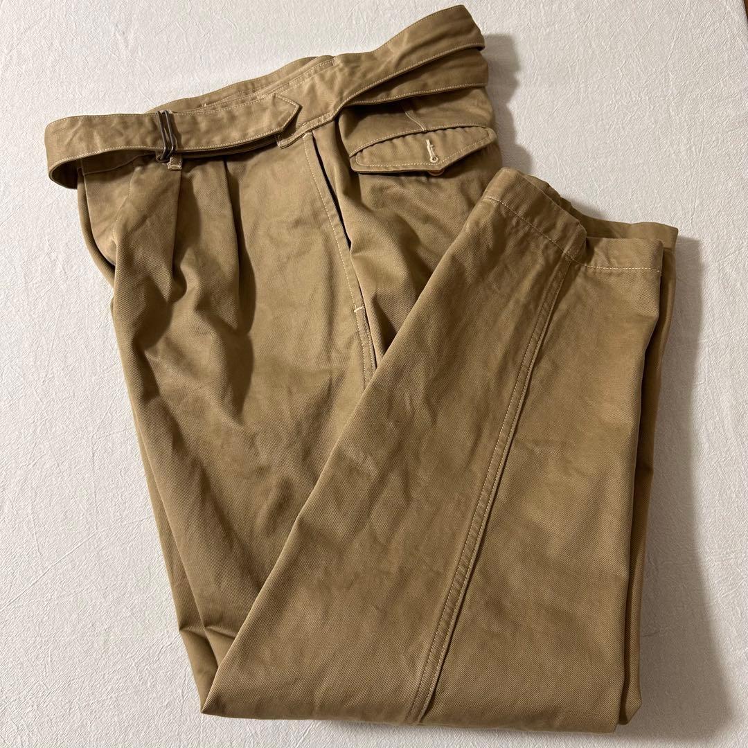 コモリ　COMOLI チノパン　ベルテッドパンツ　0サイズ