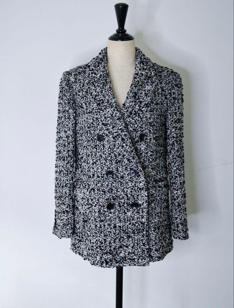 shéller ツイードジャケットコート