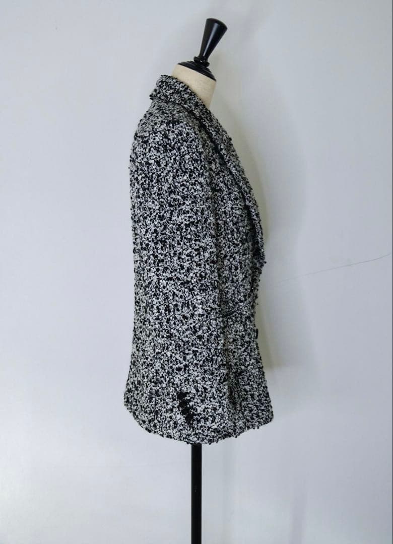 shéller ツイードジャケットコート