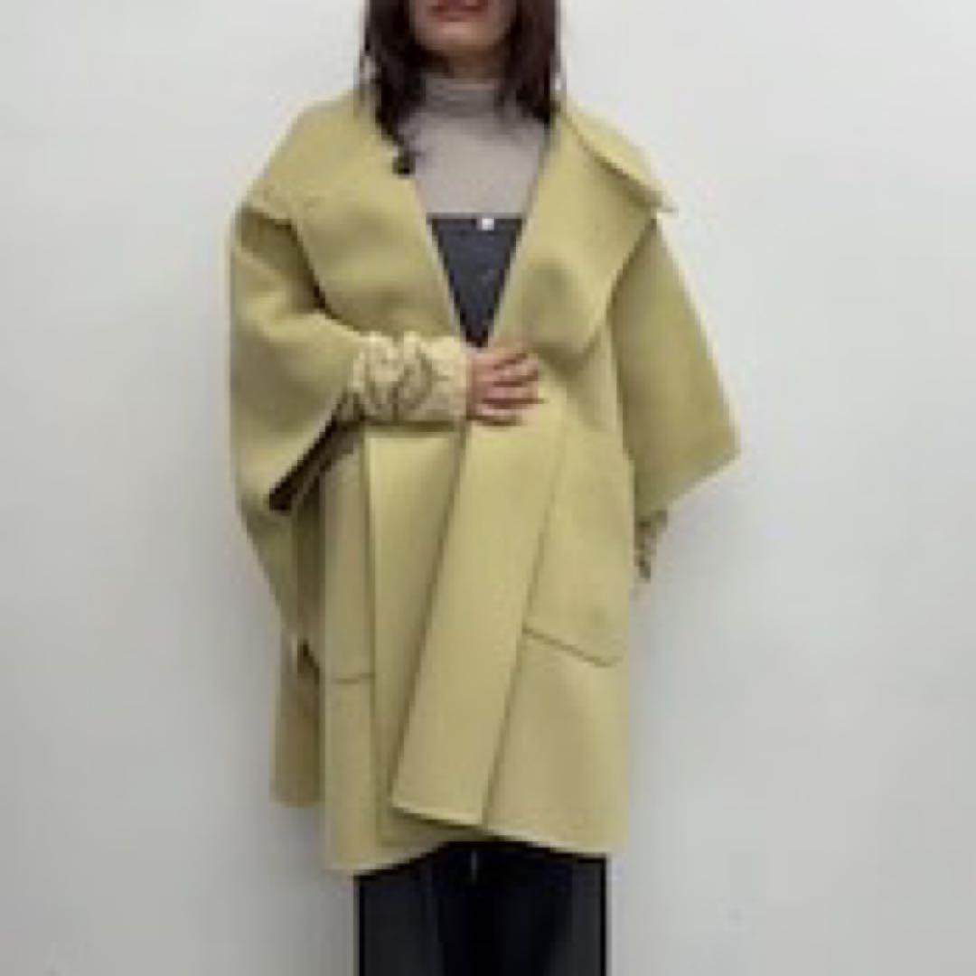 CLOCHE クロッシェ ウールポンチョコート552-84504