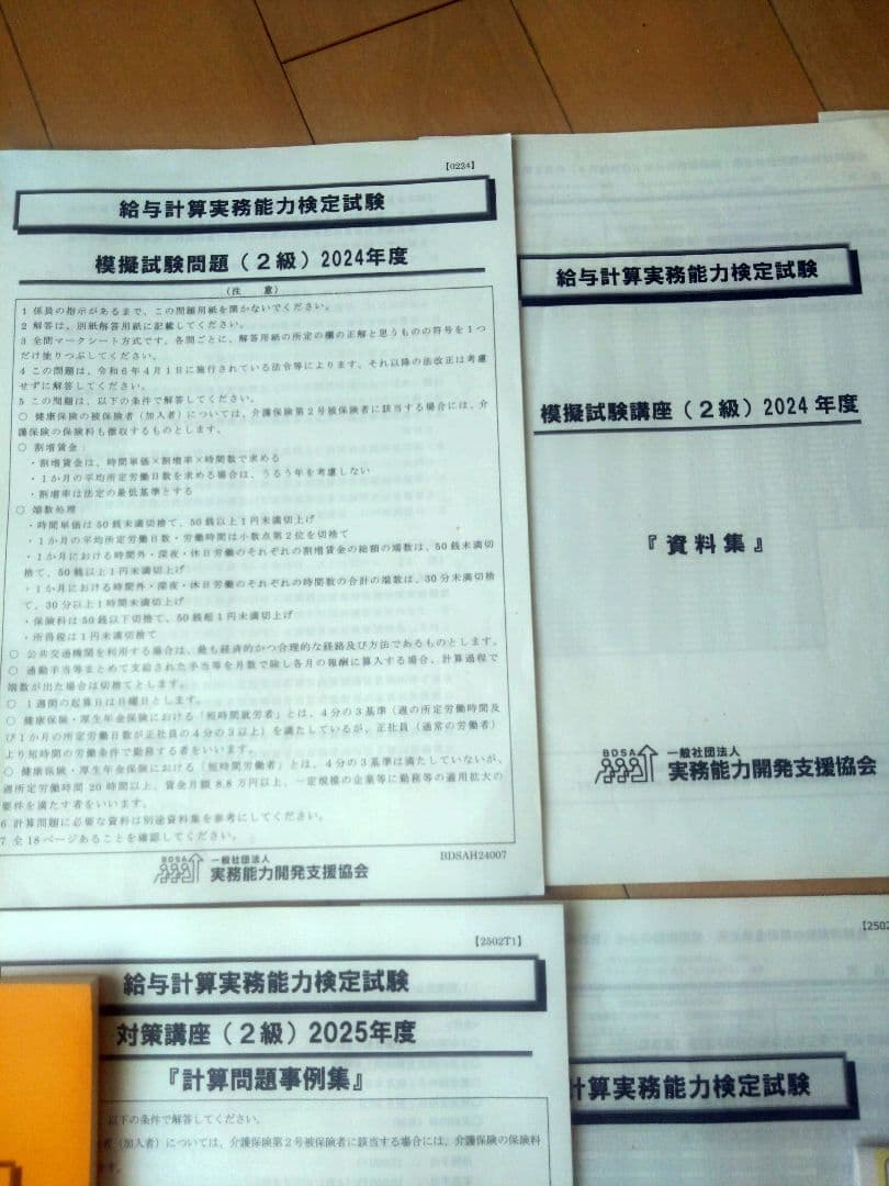 2025年度 2級 給与計算実務能力検定試験対策講座 DVD版　他