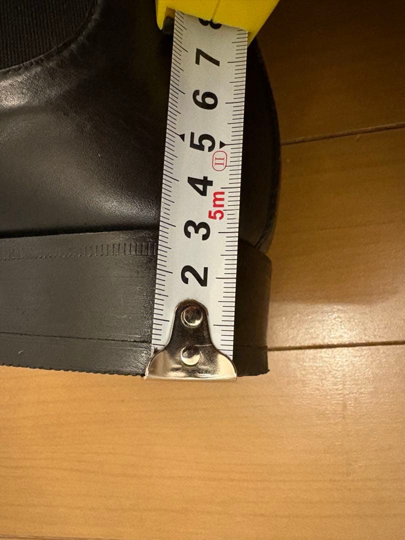 サンローラン　黒 レザー サイドゴアブーツ　42