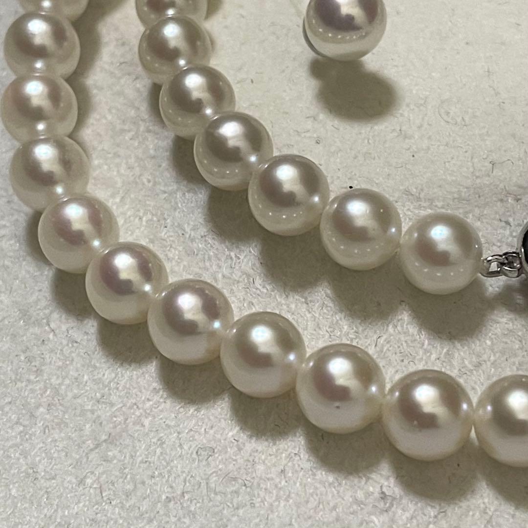 Mgnad 真珠✨Pt900】あこや本真珠 ネックレス ピアス 7.0