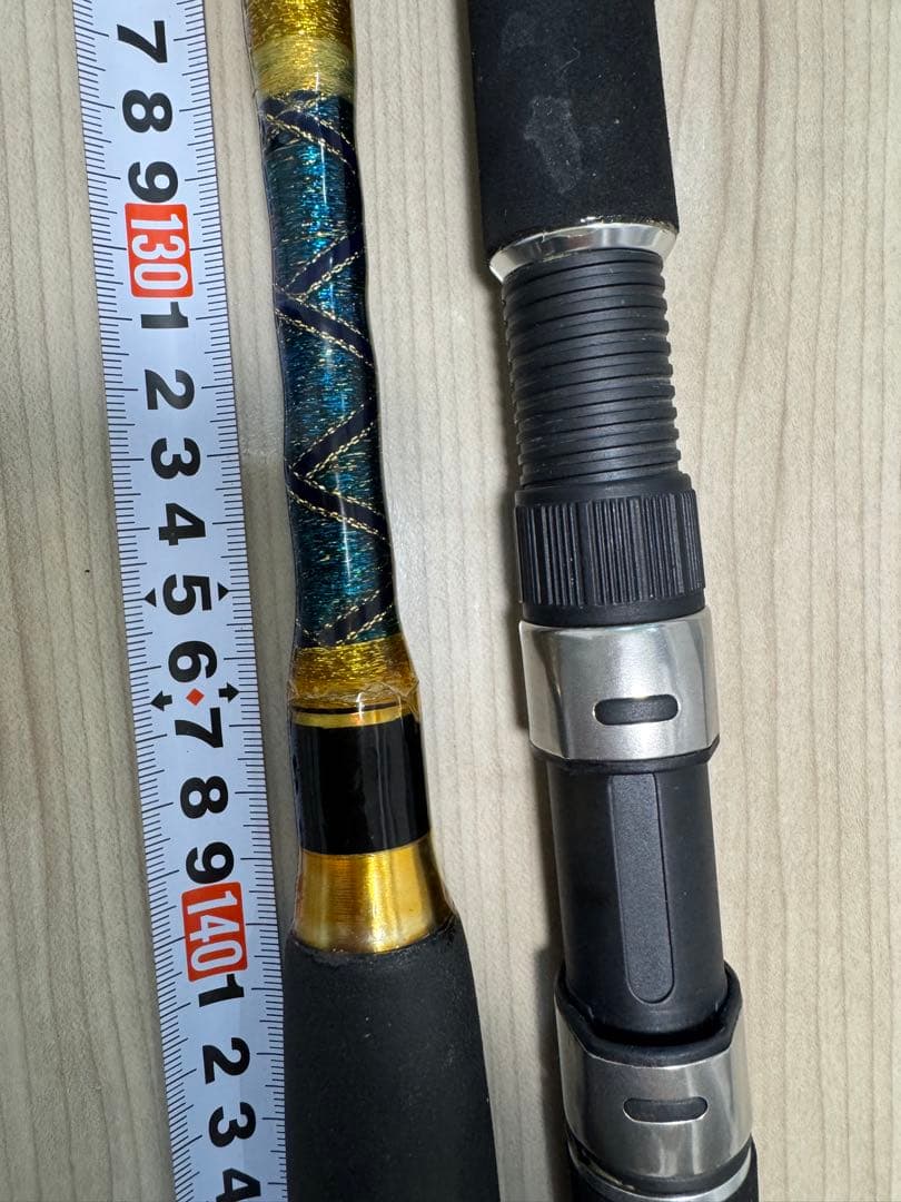 2本セド-グラスファイバー船竿 青・黄 約101cm