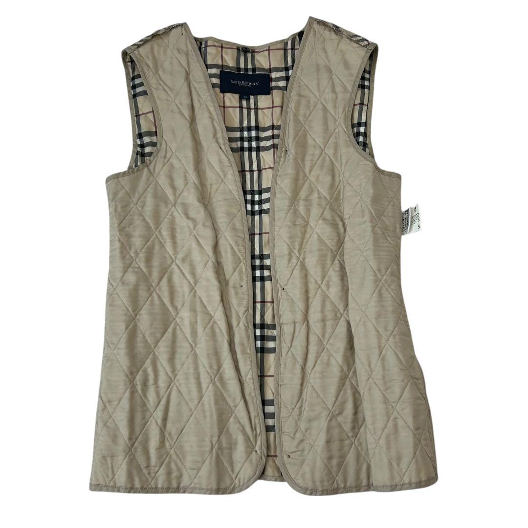 【希少】 バーバリーロンドン デニム コート ラビットファー ノバチェック M