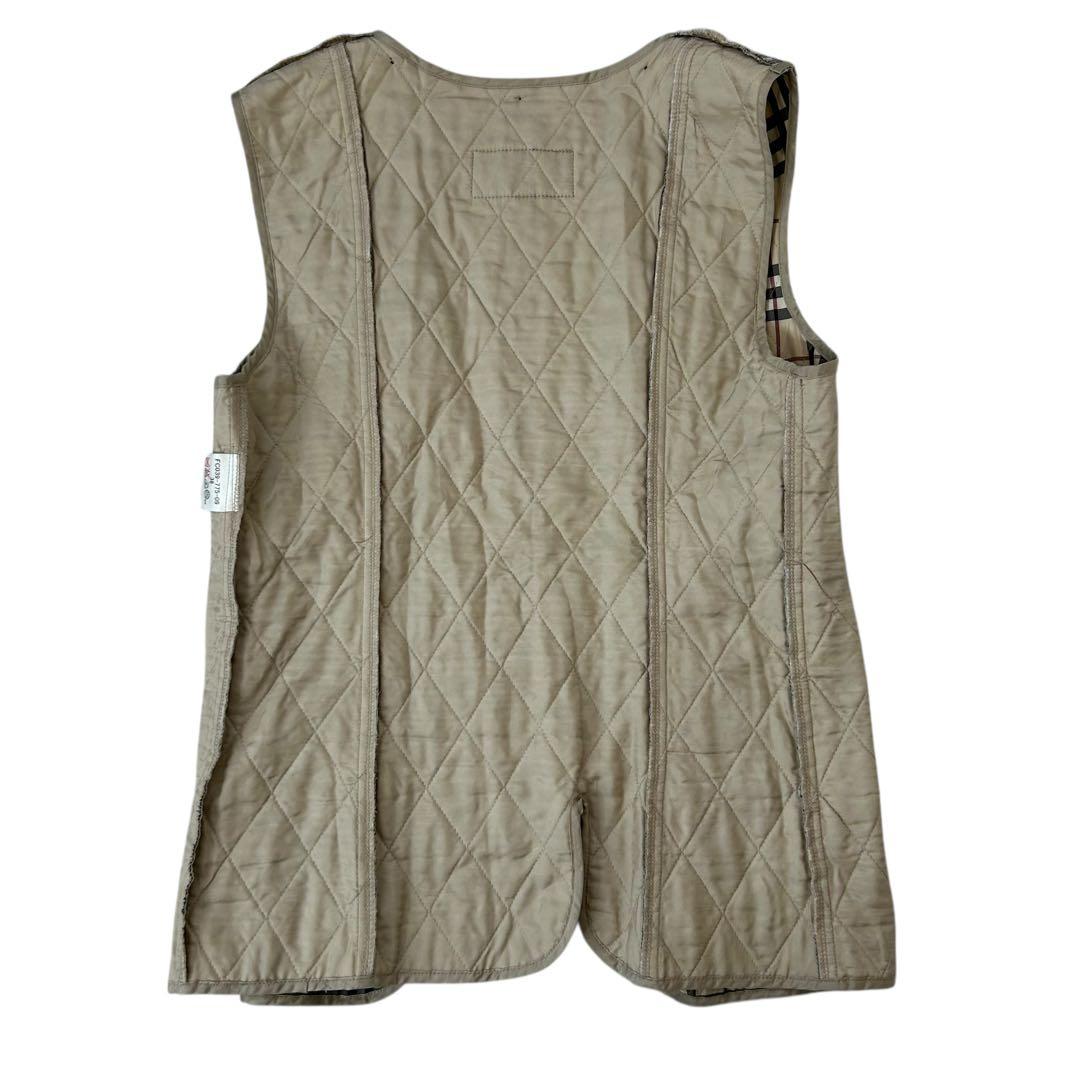 【希少】 バーバリーロンドン デニム コート ラビットファー ノバチェック M