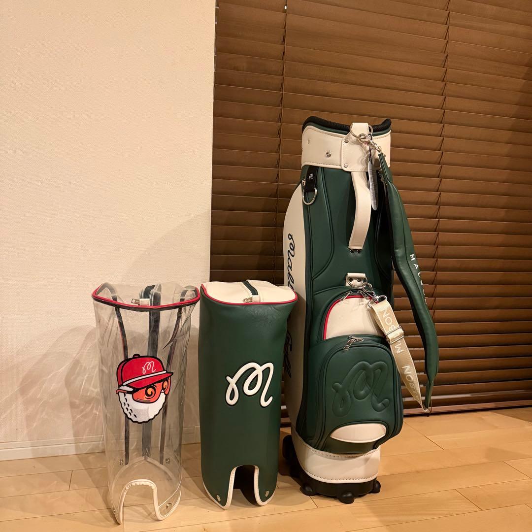 【国内発送】25新作MALBON マルボンゴルフ キャディバッグ ゴルフバッグ緑