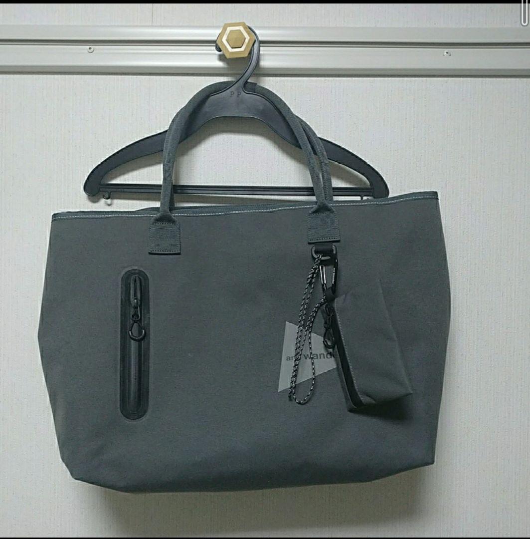 and wander アンドワンダー 防水 トートバッグ “PE/CO tote
