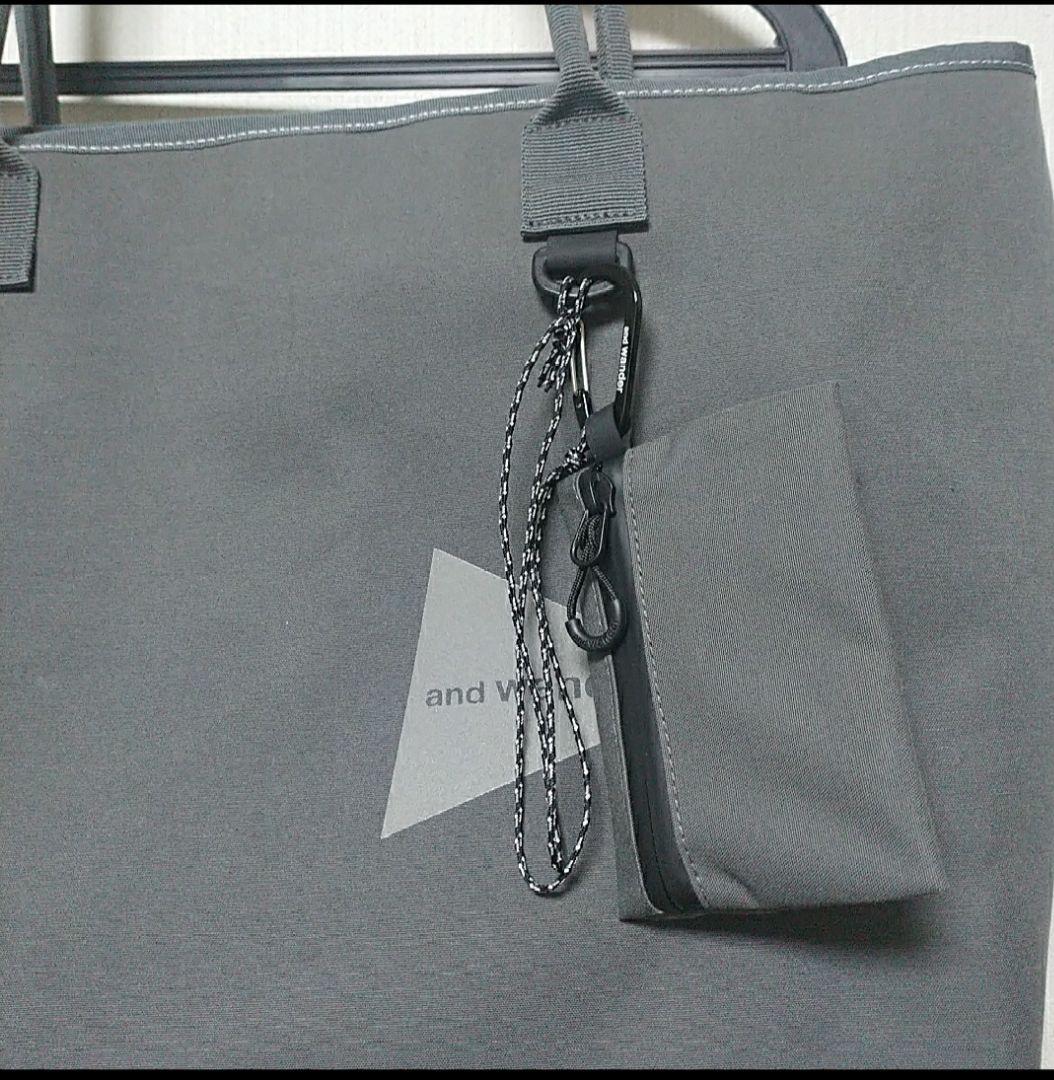 and wander アンドワンダー 防水 トートバッグ “PE/CO tote