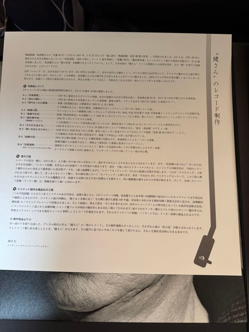 高倉健 TIMELESS VOICE レコード CD