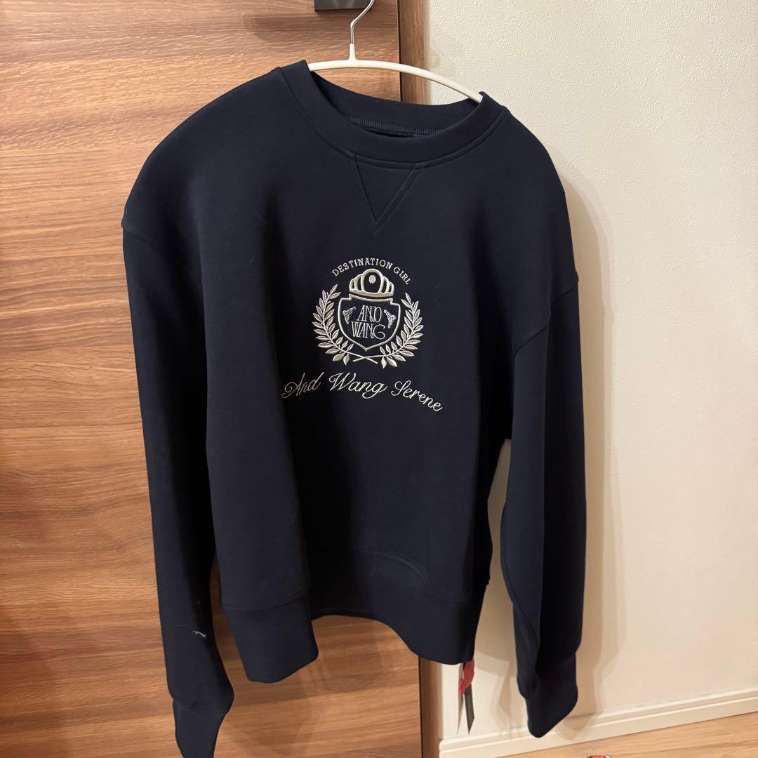 ANDWANG Signature Club Pullover ネイビー F