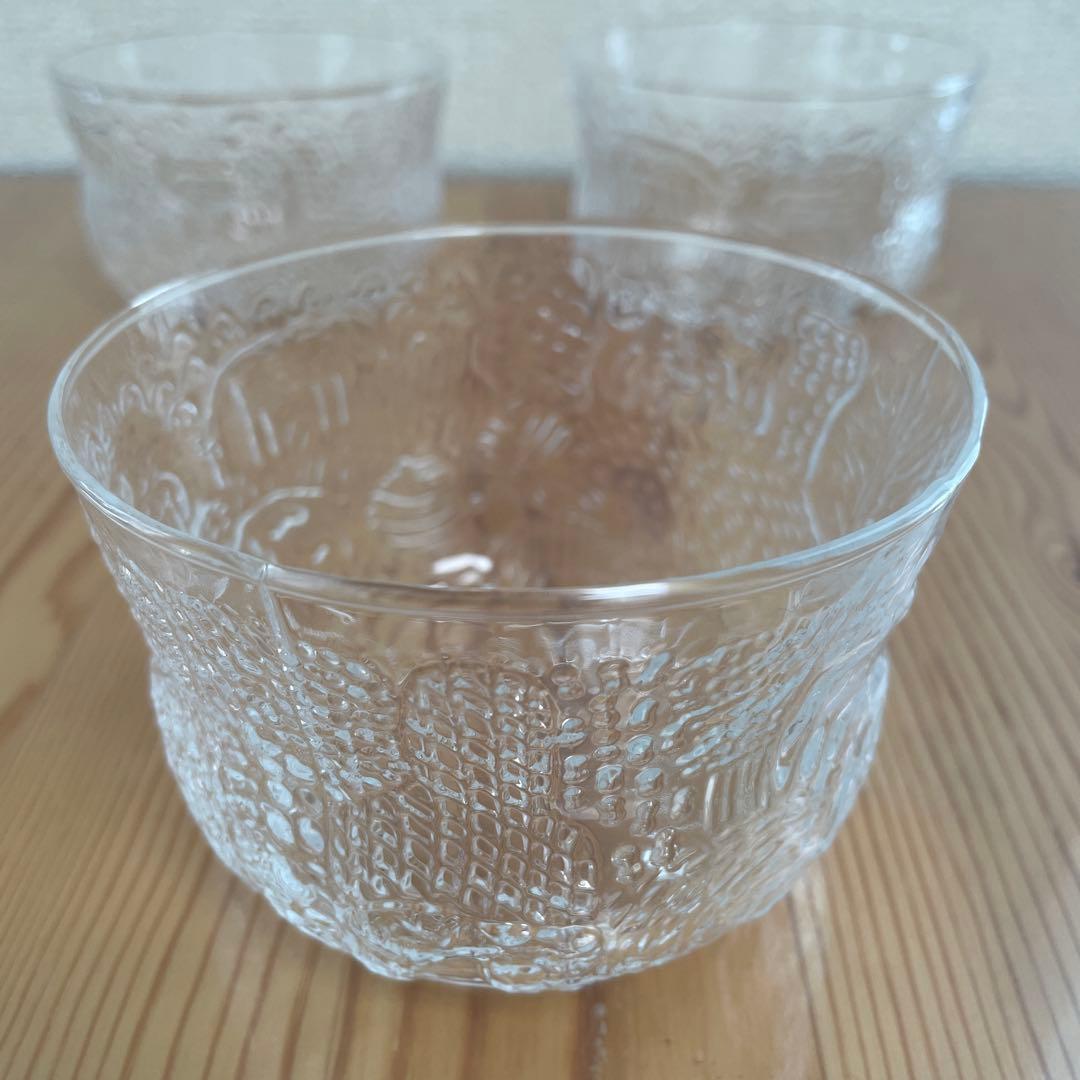 アラビア　ヌータヤルヴィ　ファウナ　クリア　ヴィンテージ　3個セット