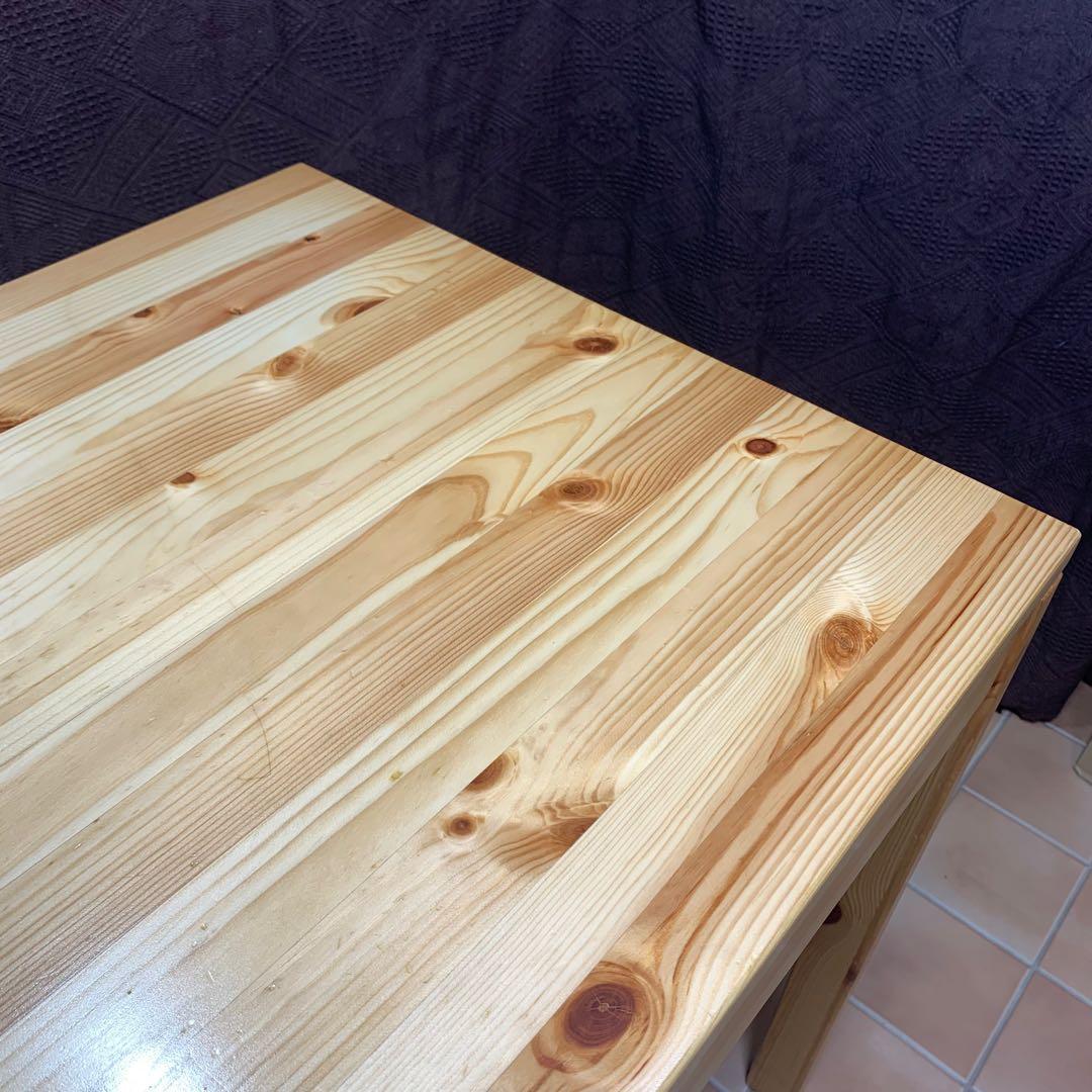 【天板ワックス処理済み】無印良品 パイン材デスク 幅86 リモートワーク 勉強机