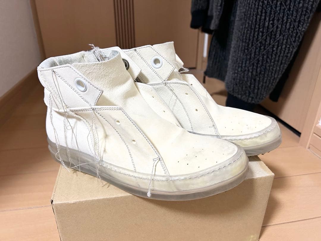 RICK owens リックオウエンス スニーカー レザー クリアソール 美品