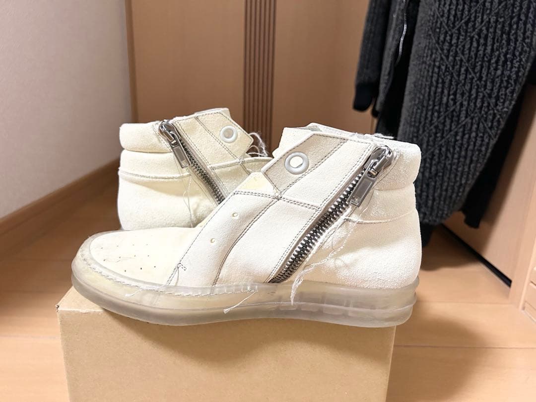 RICK owens リックオウエンス スニーカー レザー クリアソール 美品
