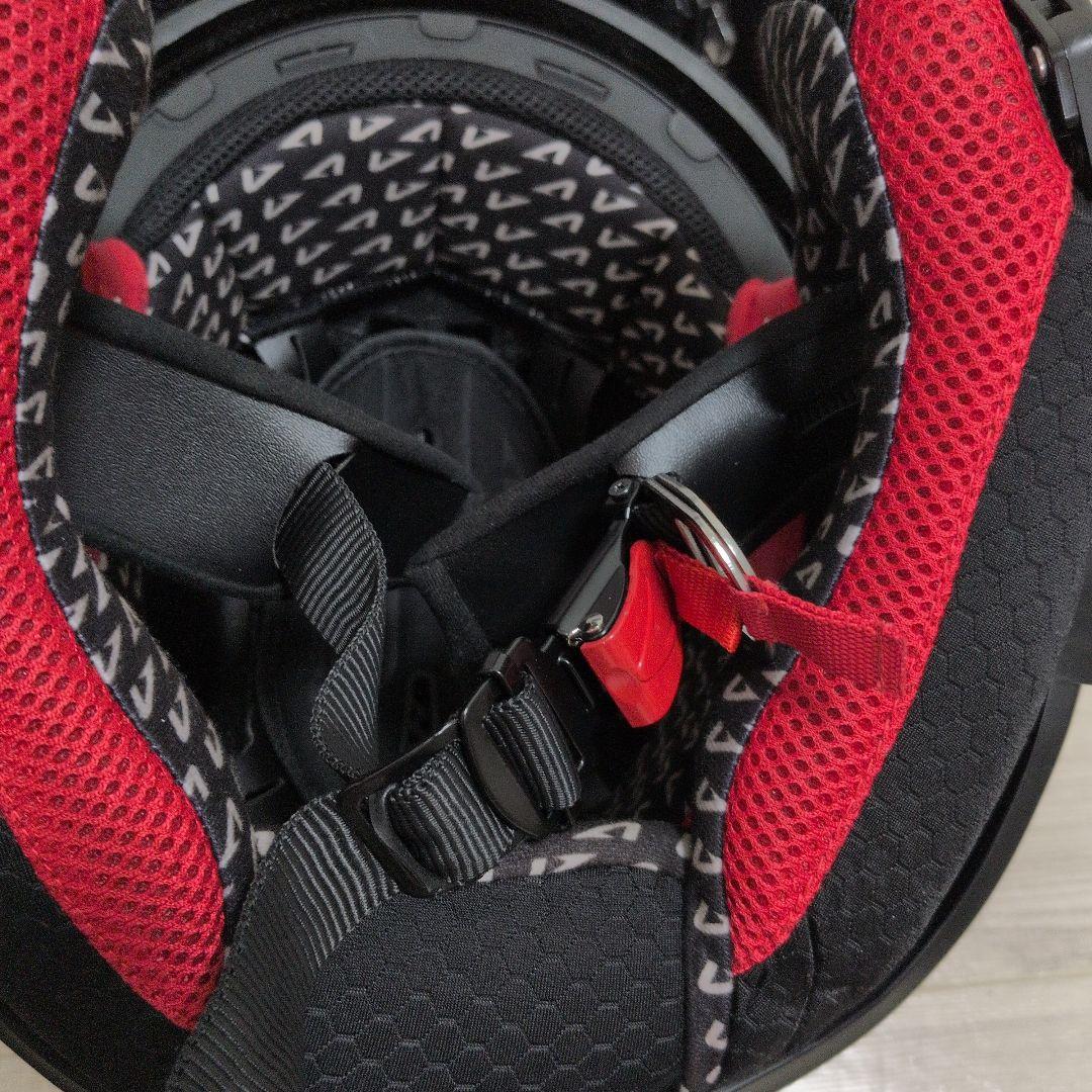 【美品】ASTON RT1500 XL システムヘルメット ブラックレッド