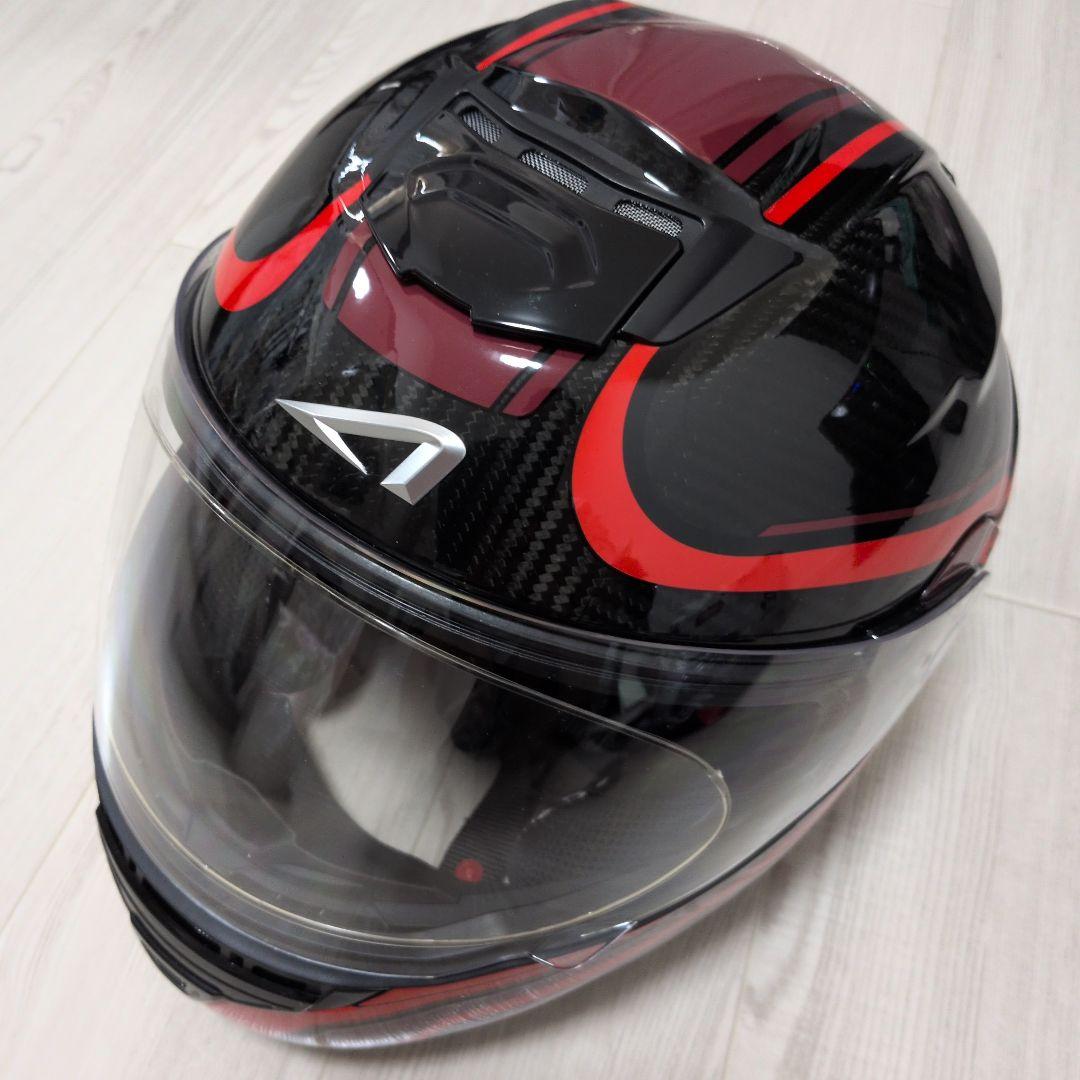 【美品】ASTON RT1500 XL システムヘルメット ブラックレッド