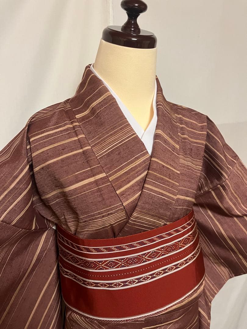 ⭐️早い者勝ち⭐️【国宝品】⭐️岐阜県重要無形文化財⭐️【郡上紬】⭐️手引真綿⭐️紬⭐️着物