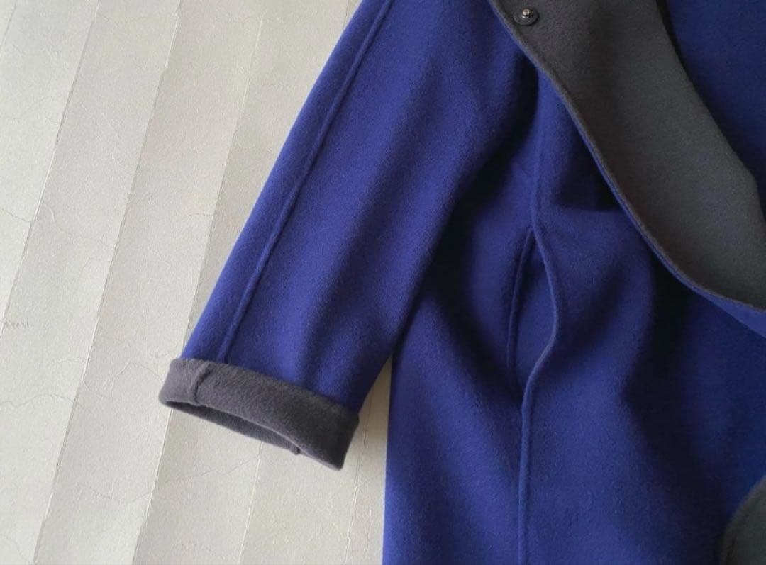 定価10万NEMIKA by Leilianウールアンゴラノーカラーリバーコート