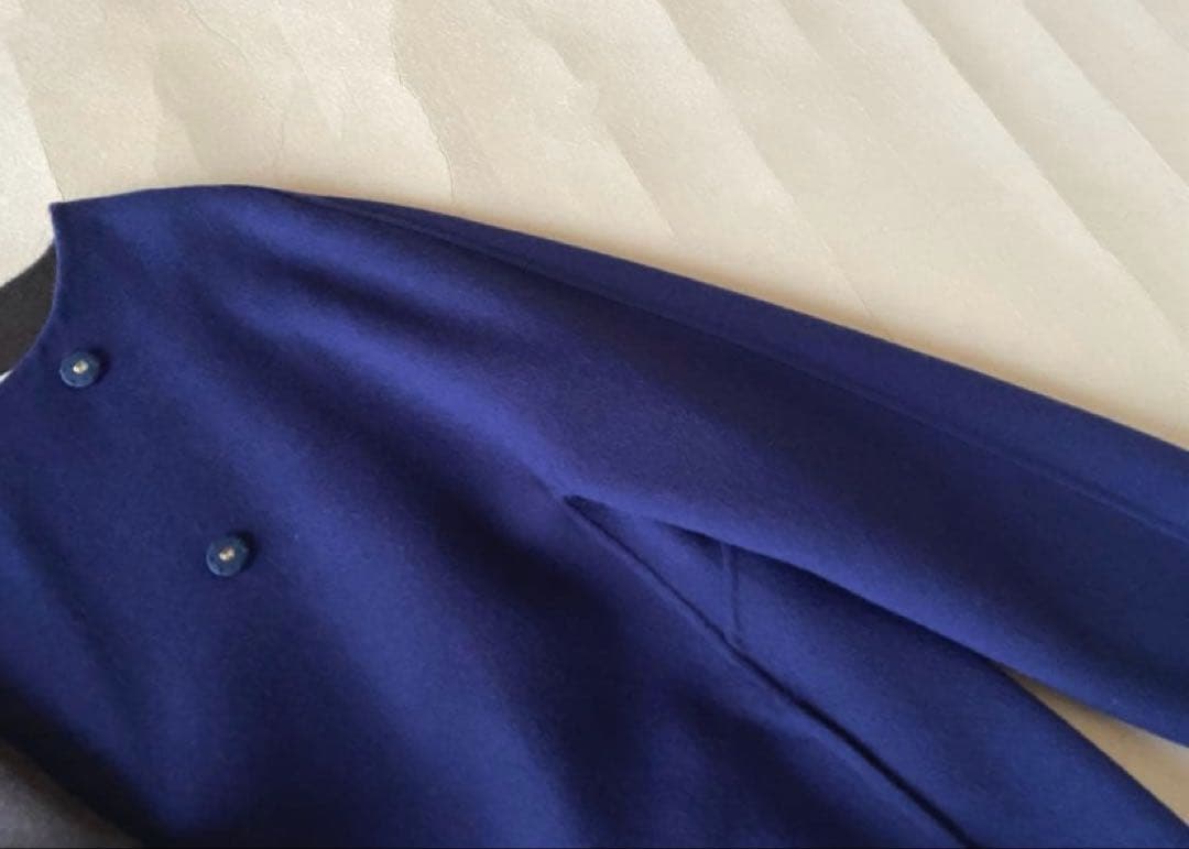 定価10万NEMIKA by Leilianウールアンゴラノーカラーリバーコート