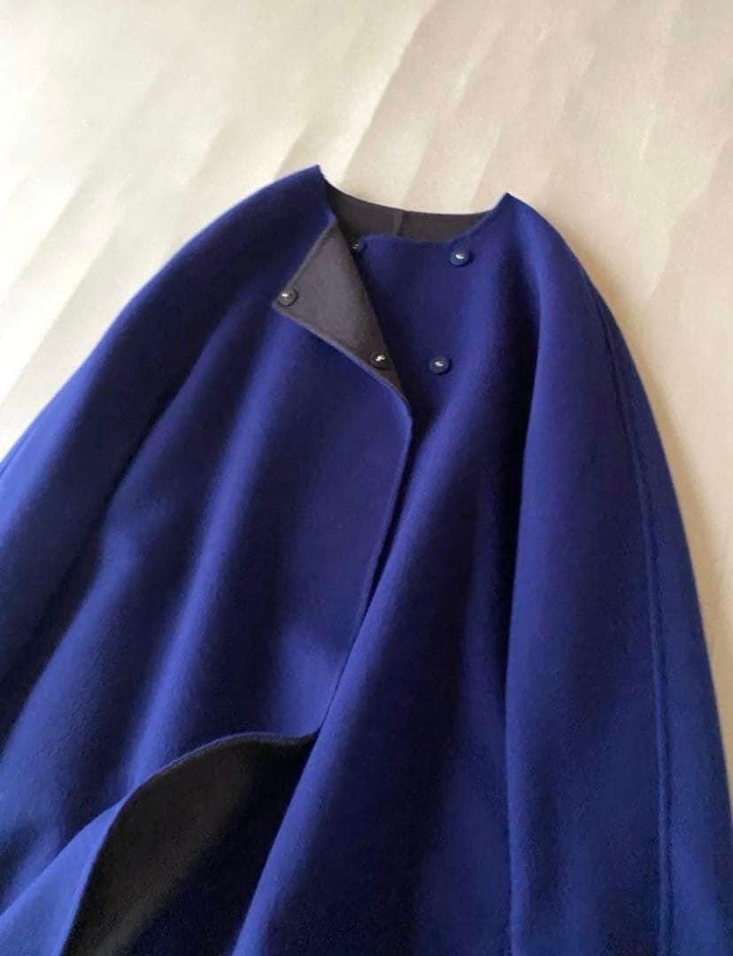 定価10万NEMIKA by Leilianウールアンゴラノーカラーリバーコート