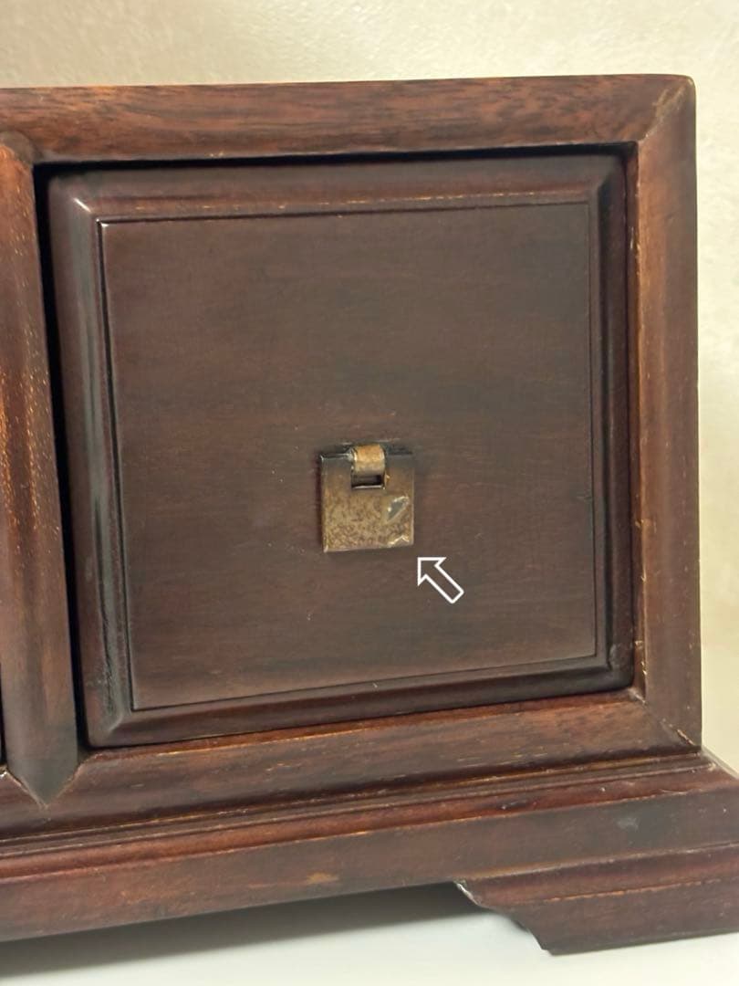 アンティーク調✨階段型収納✨中華家具 ダークブラウン