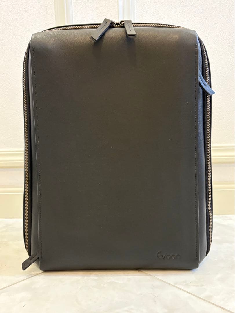 未使用 Evoon マルチビジネスリュック レザー ブラック