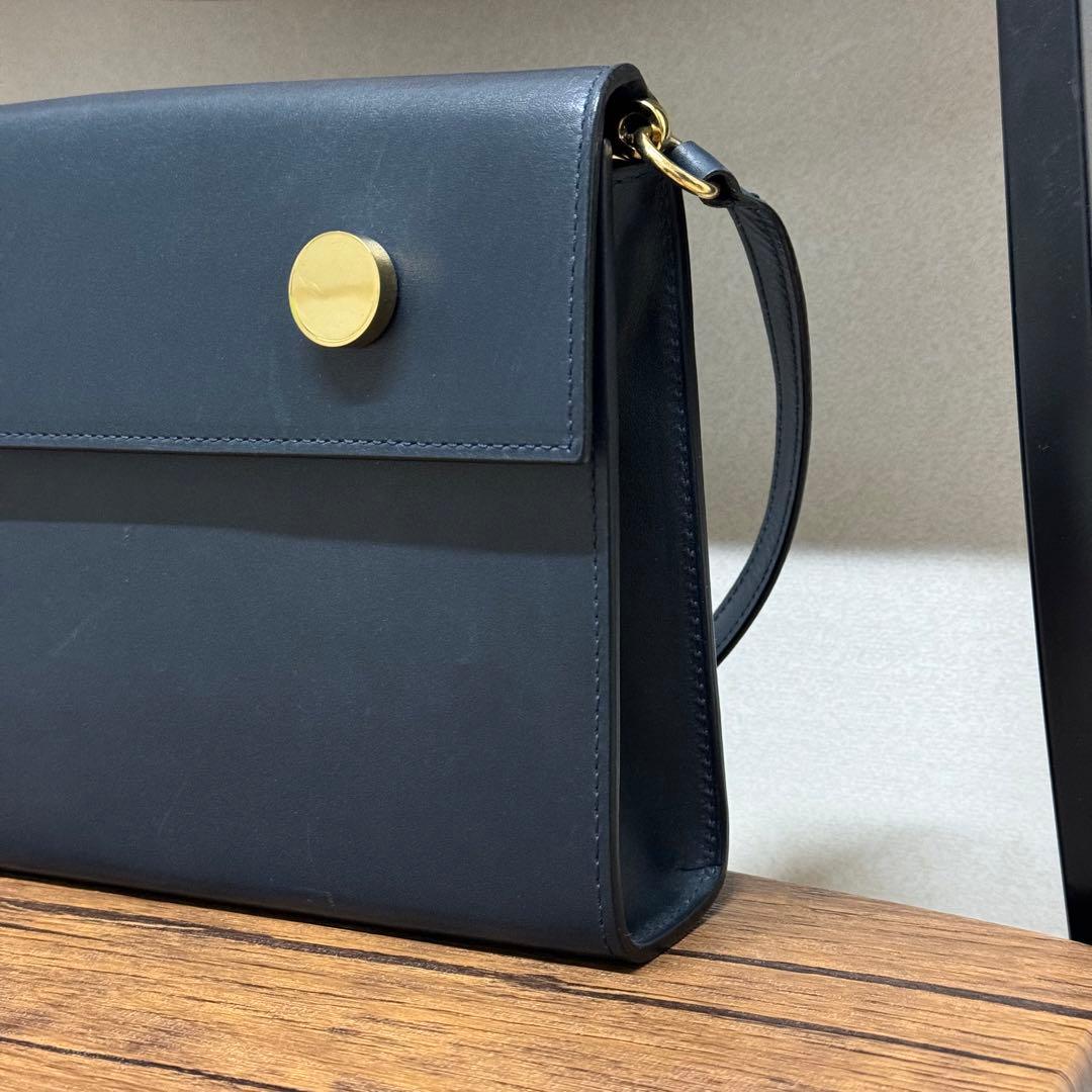 希少！RSVP GOLDEN EYES スムースカーフスキンショルダー　ネイビー