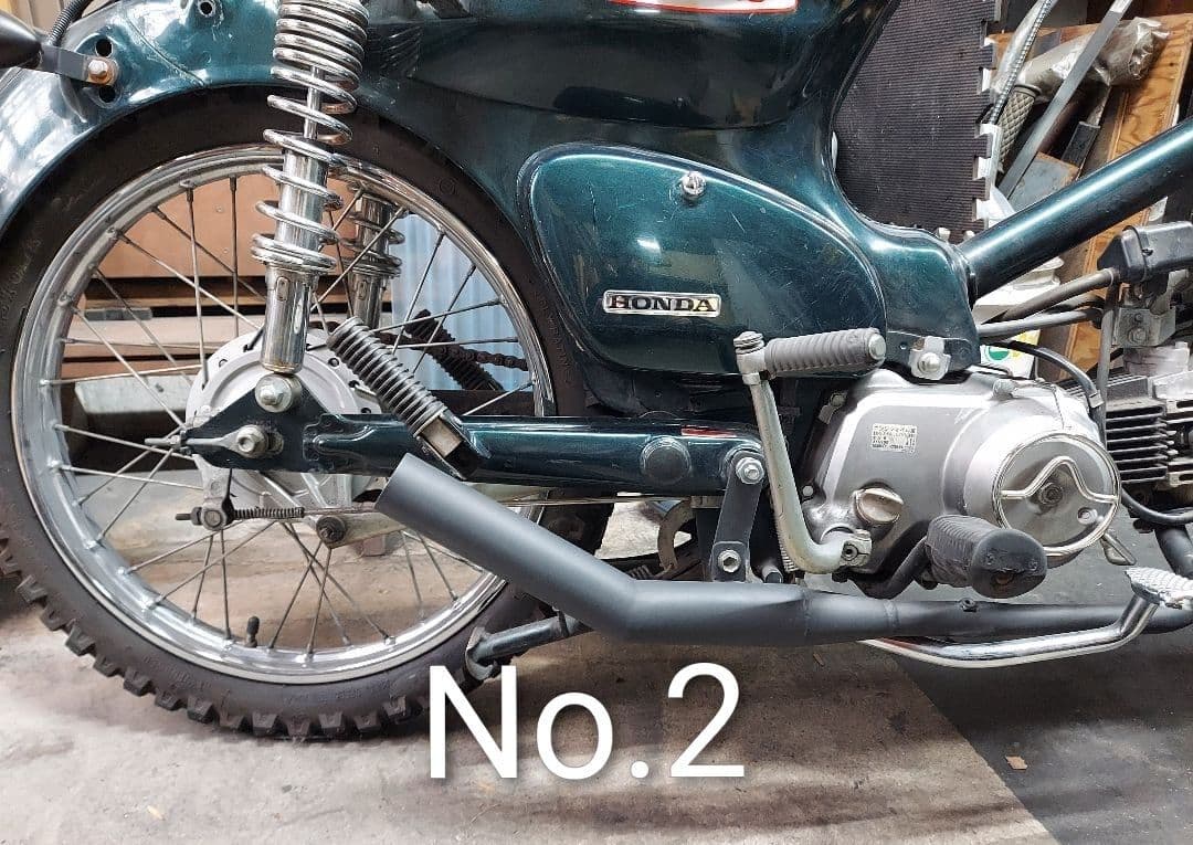 スーパーカブ　ワンオフマフラー　キャブ車専用　製作可能本数2本