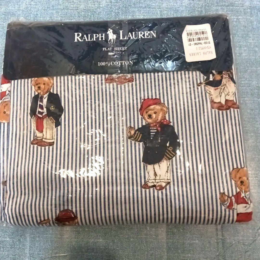 お*̮様 Ralph Lauren フラットシーツ　シングル　 100%コットン