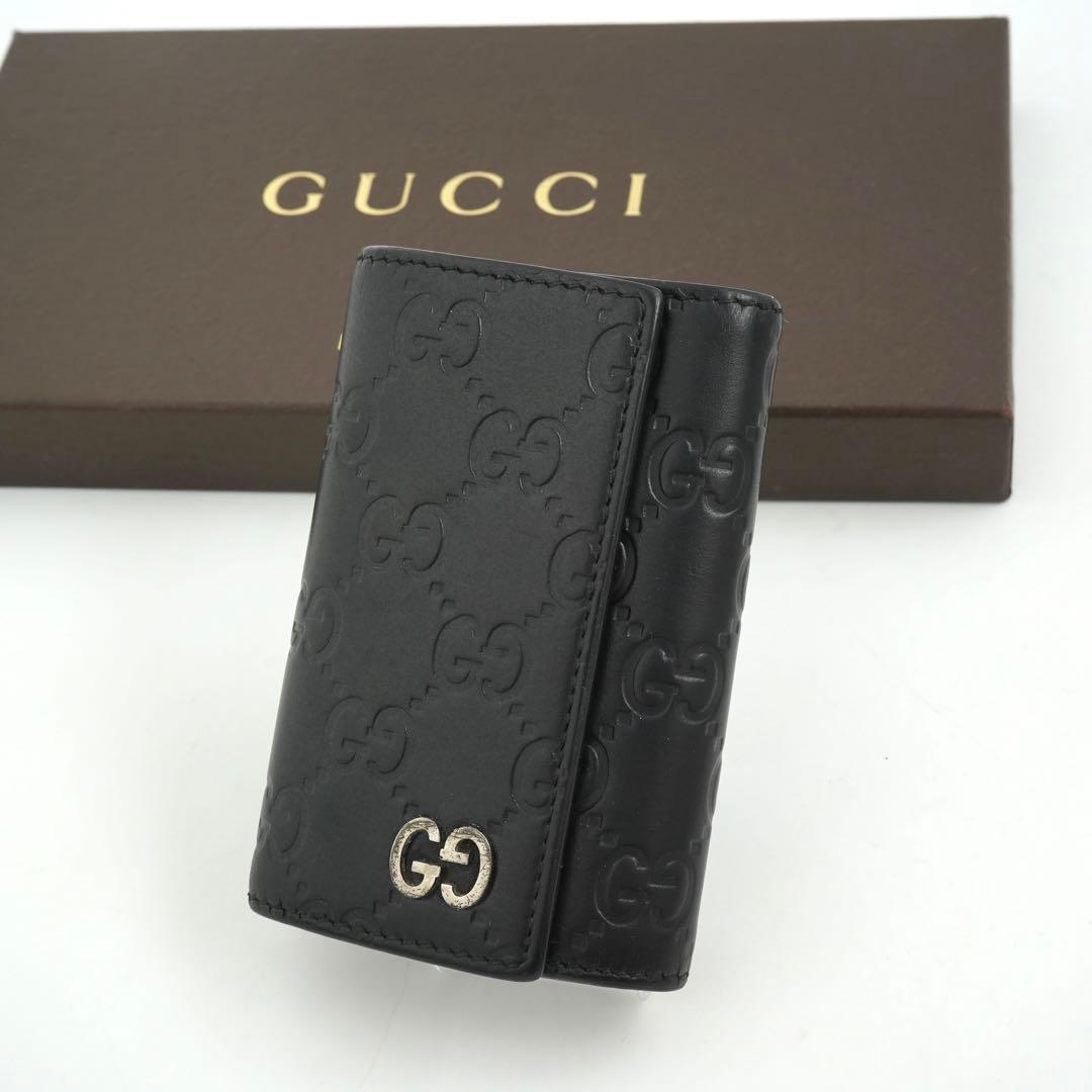 ✨極美品✨　GUCCI キーケース　GGライン　インターロッキング　6連　リング