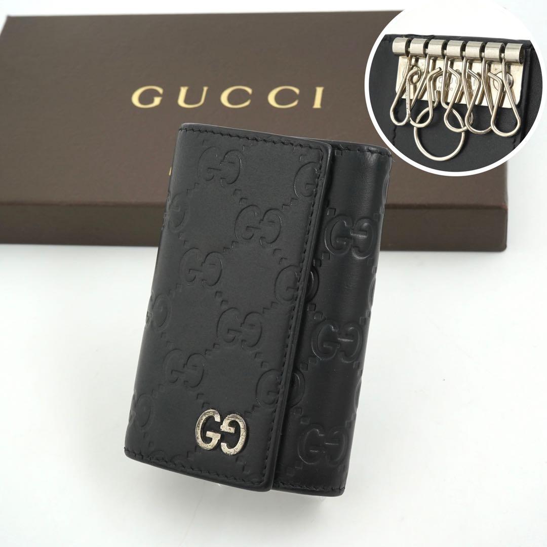 ✨極美品✨　GUCCI キーケース　GGライン　インターロッキング　6連　リング