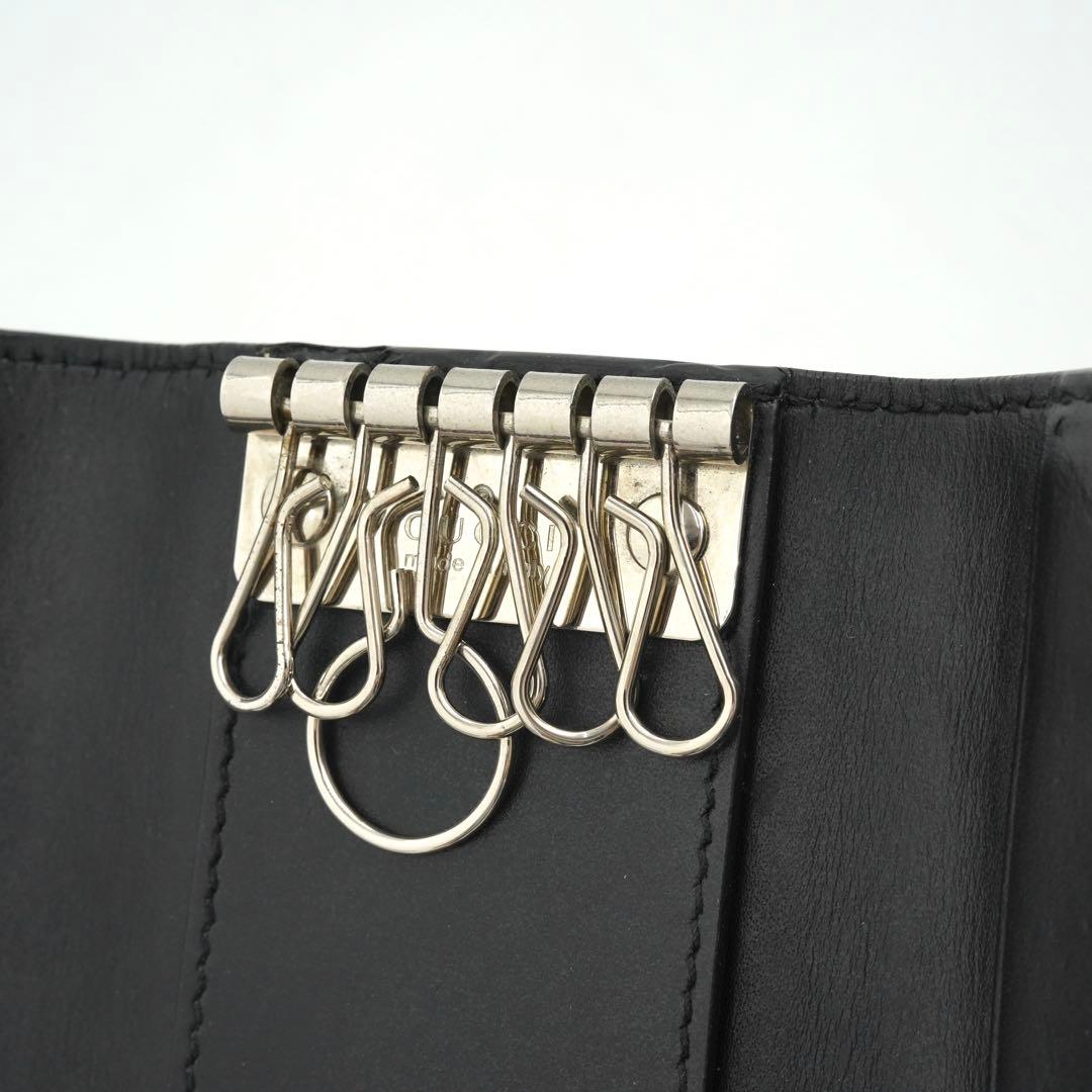 ✨極美品✨　GUCCI キーケース　GGライン　インターロッキング　6連　リング