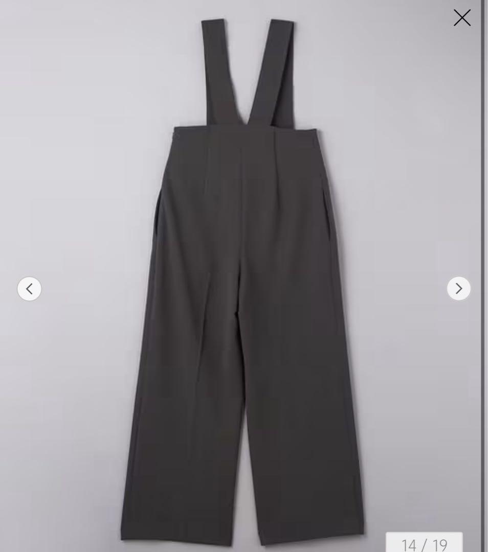 MARW UNITED ARROWS ジャージーサロペットパンツ 38 ブラック