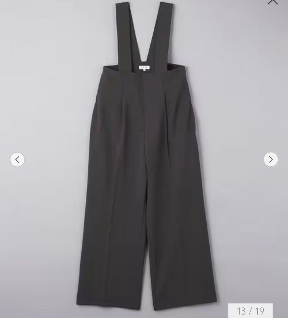 MARW UNITED ARROWS ジャージーサロペットパンツ 38 ブラック