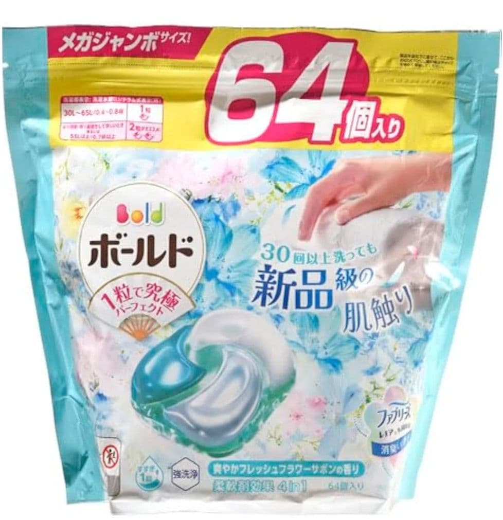 64個入×6袋　ボールド ジェルボール フレッシュフラワーサボンの香り　新品