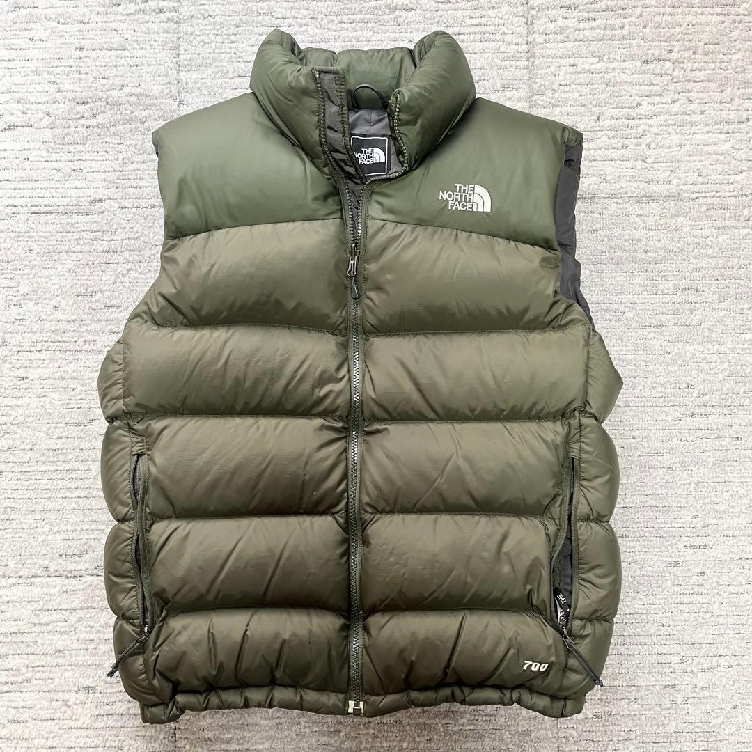 希少 ノースフェイス ヌプシ2 ダウンベスト グリーン 529743