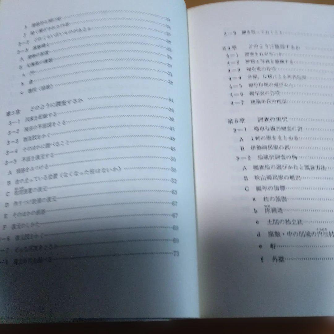 民家調査・3撰【　古民家の調査と再築、民家のみかた調べ方、古民家再生の組織論】