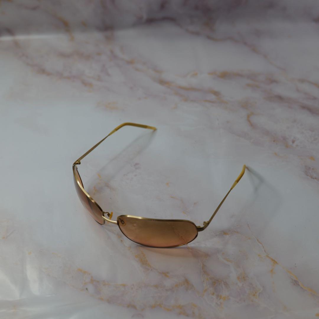 オリバーピープルズ オーバル y2k アンティーク サングラス ケース付き