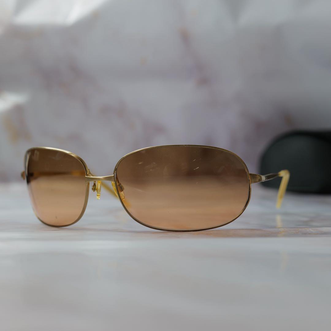 オリバーピープルズ オーバル y2k アンティーク サングラス ケース付き
