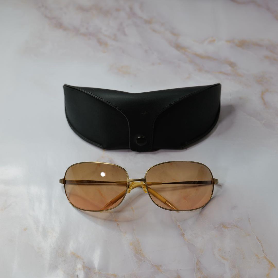 オリバーピープルズ オーバル y2k アンティーク サングラス ケース付き