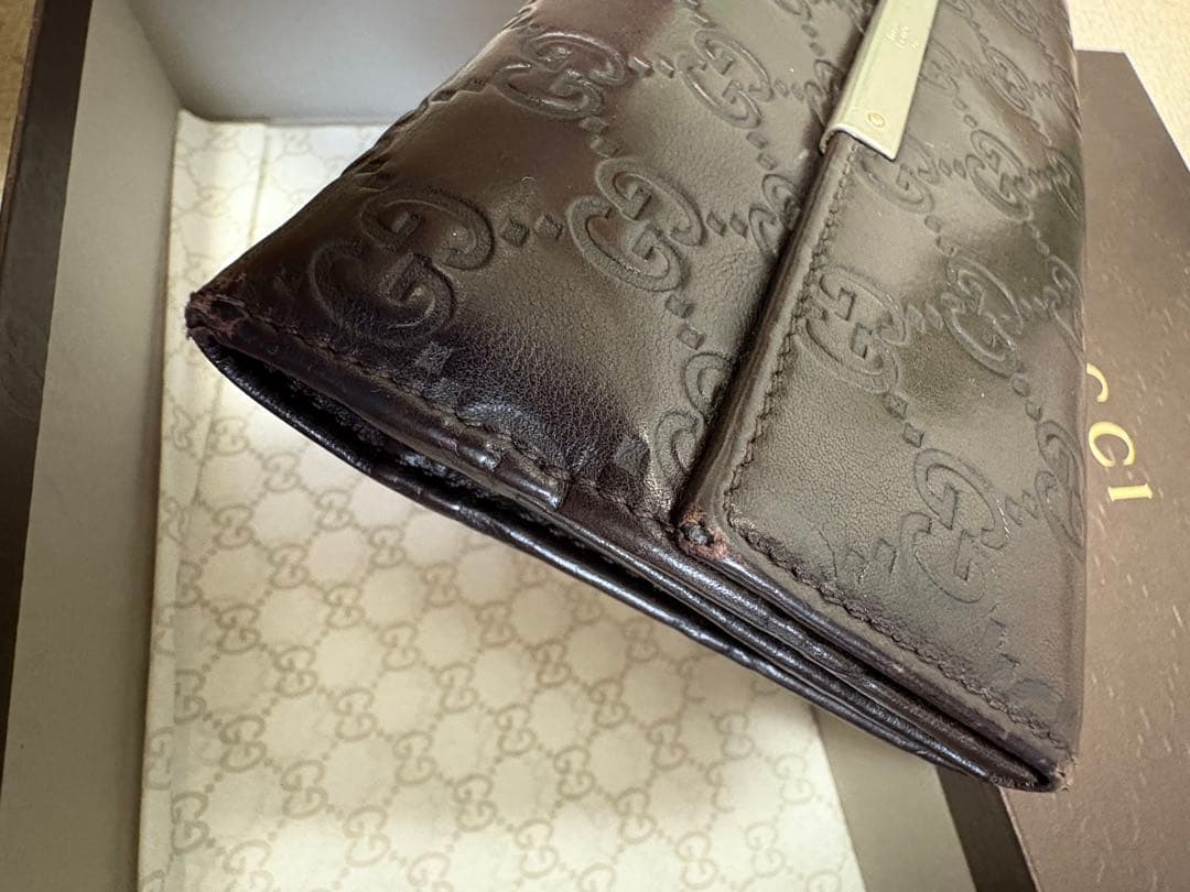 GUCCI ダークブラウン 長財布